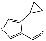 3-Cyclopropylthiophene-4-carboxaldehyde 구조식 이미지