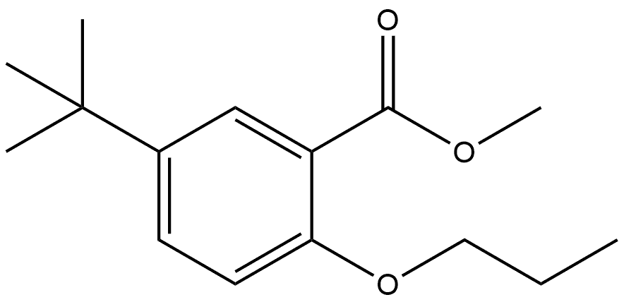 Methyl 5-(1,1-dimethylethyl)-2-propoxybenzoate Structure