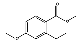 Benzoic acid, 2-ethyl-4-methoxy-, methyl ester Structure