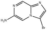 Imidazo[1,2-a]pyrazin-6-amine, 3-bromo- Structure