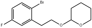 2H-Pyran, 2-[2-(2-bromo-5-fluorophenyl)ethoxy]tetrahydro- 구조식 이미지