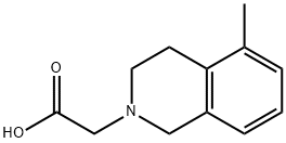 2-(5-methyl-1,2,3,4-tetrahydroisoquinolin-2-yl)acet
ic acid Structure