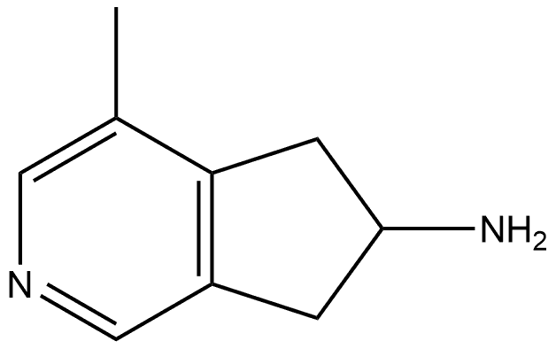 5H-Cyclopenta[c]pyridin-6-amine, 6,7-dihydro-4-methyl- Structure