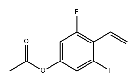Phenol, 4-ethenyl-3,5-difluoro-, 1-acetate 구조식 이미지