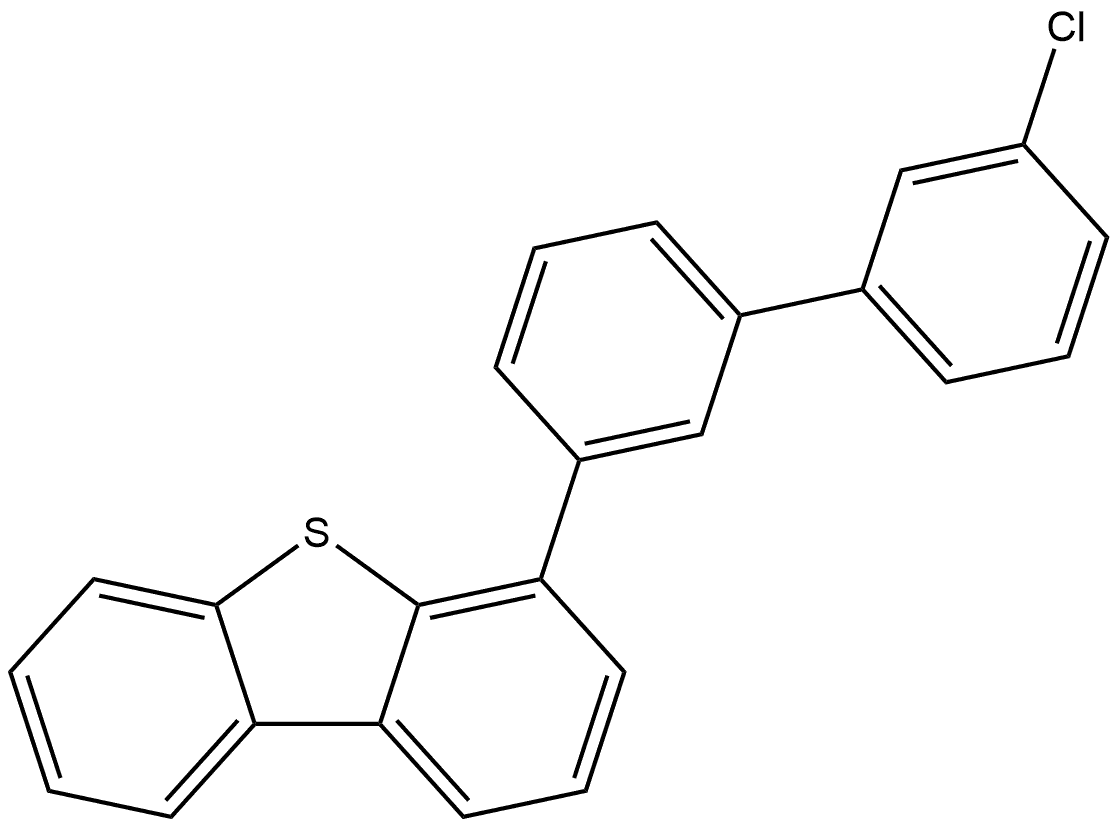 4-(3′-Chloro[1,1′-biphenyl]-3-yl)dibenzothiophene Structure