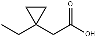 Cyclopropaneacetic acid, 1-ethyl- Structure