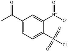 Benzenesulfonyl chloride, 4-acetyl-2-nitro- 구조식 이미지