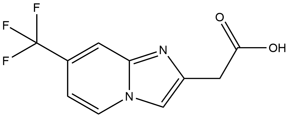 2-[7-(trifluoromethyl)imidazo[1,2-a]pyridin-2-yl]acetic acid Structure