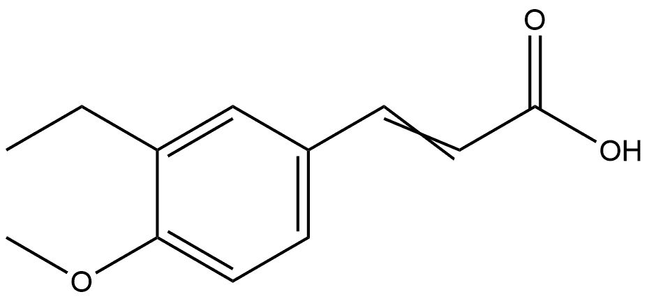 3-(3-Ethyl-4-methoxyphenyl)-2-propenoic acid Structure