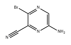 2-Pyrazinecarbonitrile, 6-amino-3-bromo- 구조식 이미지