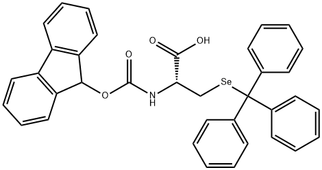 N-α-(9-Fluorenylmethoxycarbonyl)-Se-trityl-L-selenocysteine Structure