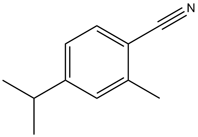 2-Methyl-4-(1-methylethyl)benzonitrile Structure