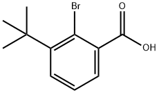 Benzoic acid, 2-bromo-3-(1,1-dimethylethyl)- Structure