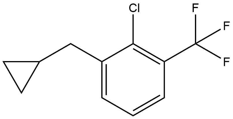 2-Chloro-1-(cyclopropylmethyl)-3-(trifluoromethyl)benzene Structure