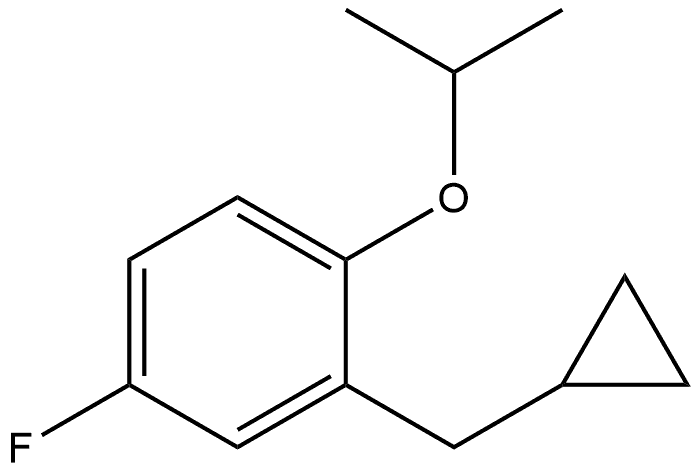 2-(Cyclopropylmethyl)-4-fluoro-1-(1-methylethoxy)benzene Structure