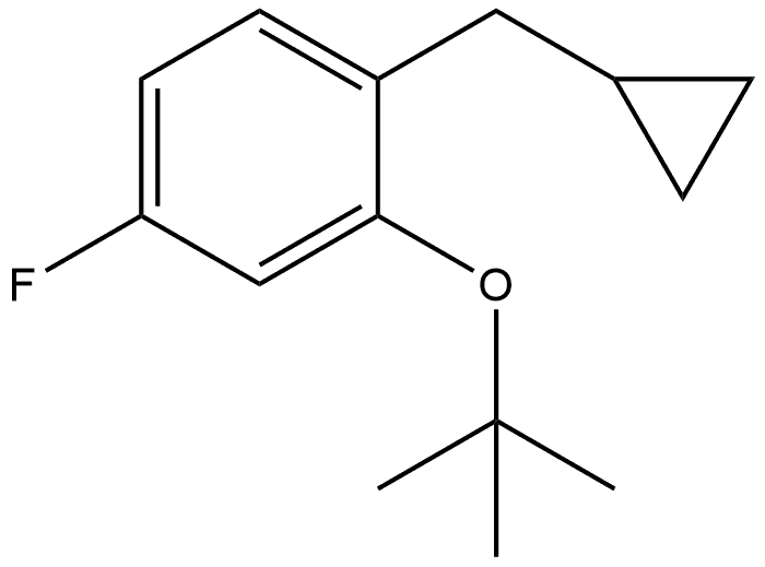 2-(tert-butoxy)-1-(cyclopropylmethyl)-4-fluorobenzene Structure