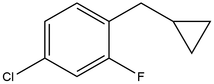 4-chloro-1-(cyclopropylmethyl)-2-fluorobenzene Structure