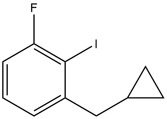 1-(cyclopropylmethyl)-3-fluoro-2-iodobenzene Structure