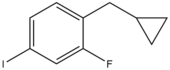 1-(cyclopropylmethyl)-2-fluoro-4-iodobenzene Structure