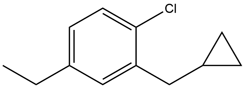 1-Chloro-2-(cyclopropylmethyl)-4-ethylbenzene Structure