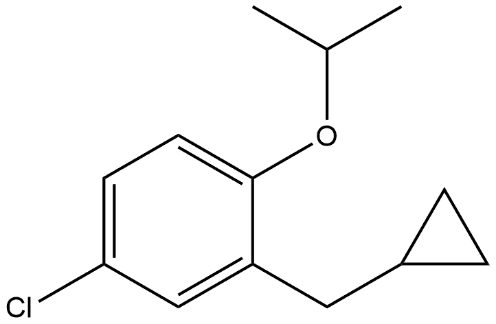 4-Chloro-2-(cyclopropylmethyl)-1-(1-methylethoxy)benzene Structure