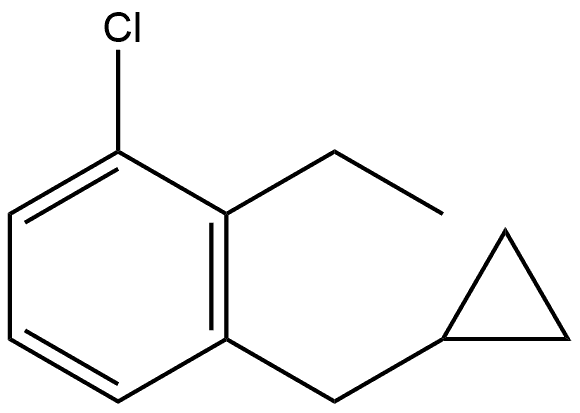 1-Chloro-3-(cyclopropylmethyl)-2-ethylbenzene Structure