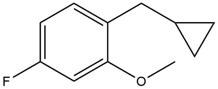 1-(cyclopropylmethyl)-4-fluoro-2-methoxybenzene Structure