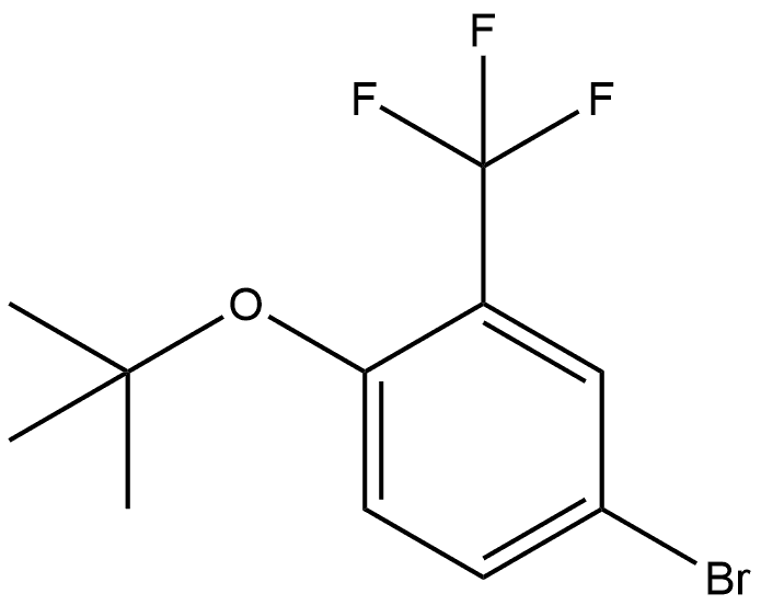 4-Bromo-1-(1,1-dimethylethoxy)-2-(trifluoromethyl)benzene Structure