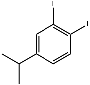 1,2-diiodo-4-isopropylbenzene Structure