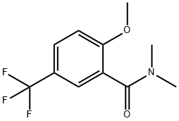 Benzamide, 2-methoxy-N,N-dimethyl-5-(trifluoromethyl)- Structure