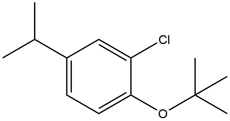 2-Chloro-1-(1,1-dimethylethoxy)-4-(1-methylethyl)benzene Structure