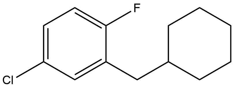 4-Chloro-2-(cyclohexylmethyl)-1-fluorobenzene Structure