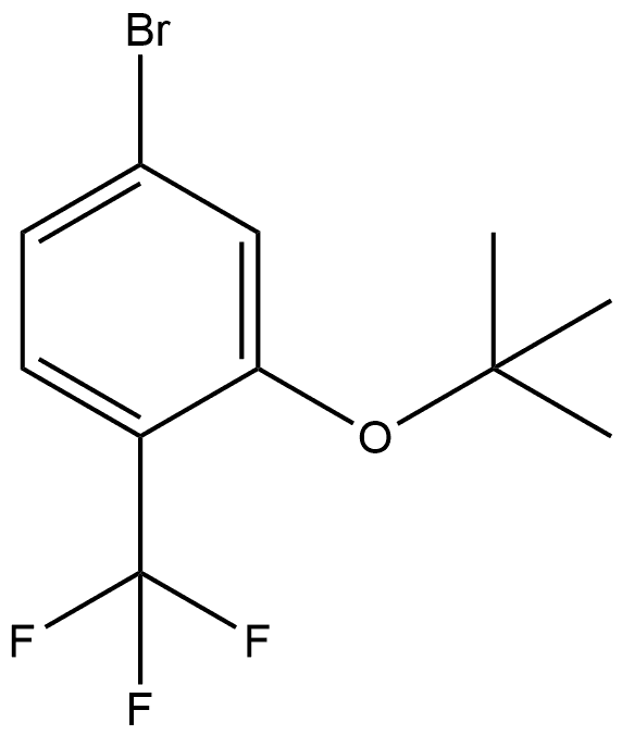 4-Bromo-2-(1,1-dimethylethoxy)-1-(trifluoromethyl)benzene Structure