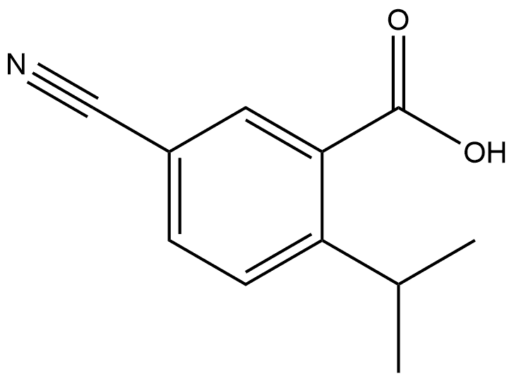 5-Cyano-2-(1-methylethyl)benzoic acid Structure