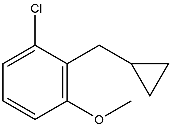 1-Chloro-2-(cyclopropylmethyl)-3-methoxybenzene Structure