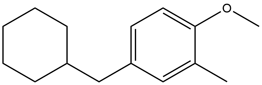 4-(Cyclohexylmethyl)-1-methoxy-2-methylbenzene Structure