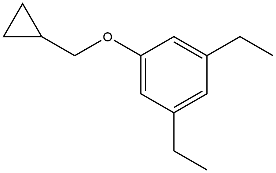 1-(Cyclopropylmethoxy)-3,5-diethylbenzene Structure