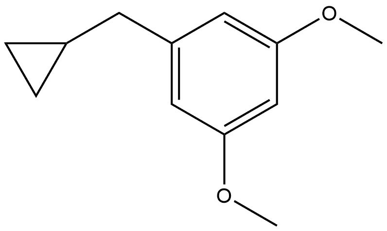 1-(Cyclopropylmethyl)-3,5-dimethoxybenzene Structure