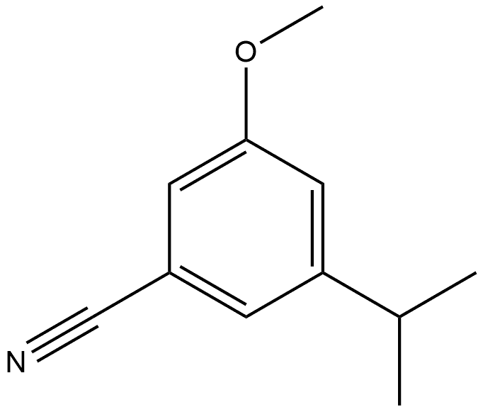 3-Methoxy-5-(1-methylethyl)benzonitrile Structure