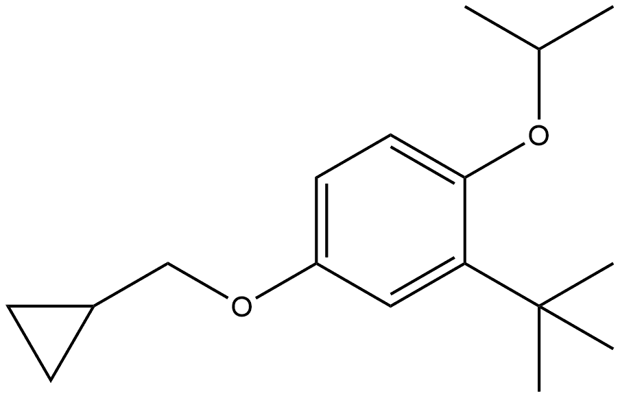 4-(Cyclopropylmethoxy)-2-(1,1-dimethylethyl)-1-(1-methylethoxy)benzene Structure