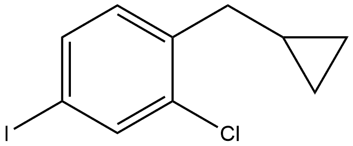 2-chloro-1-(cyclopropylmethyl)-4-iodobenzene Structure