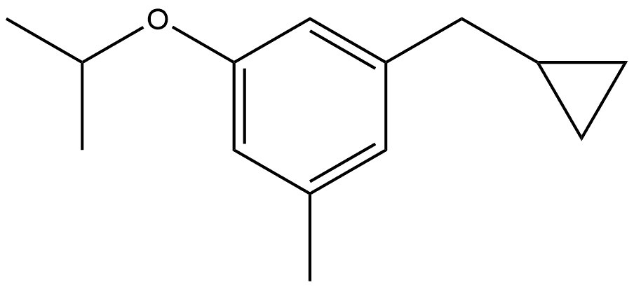 1-(Cyclopropylmethyl)-3-methyl-5-(1-methylethoxy)benzene Structure