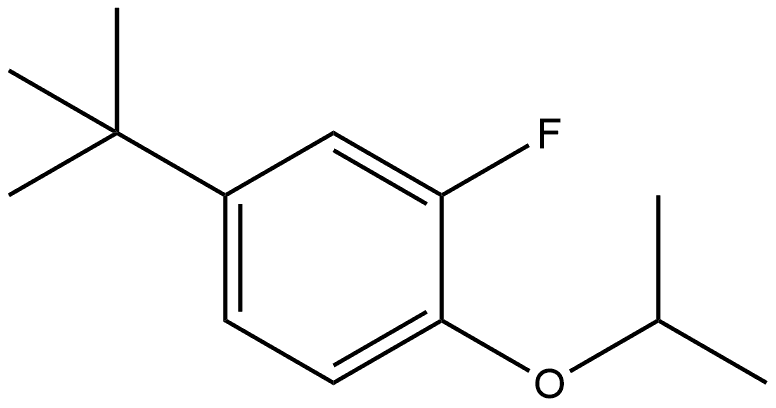 4-(1,1-Dimethylethyl)-2-fluoro-1-(1-methylethoxy)benzene Structure