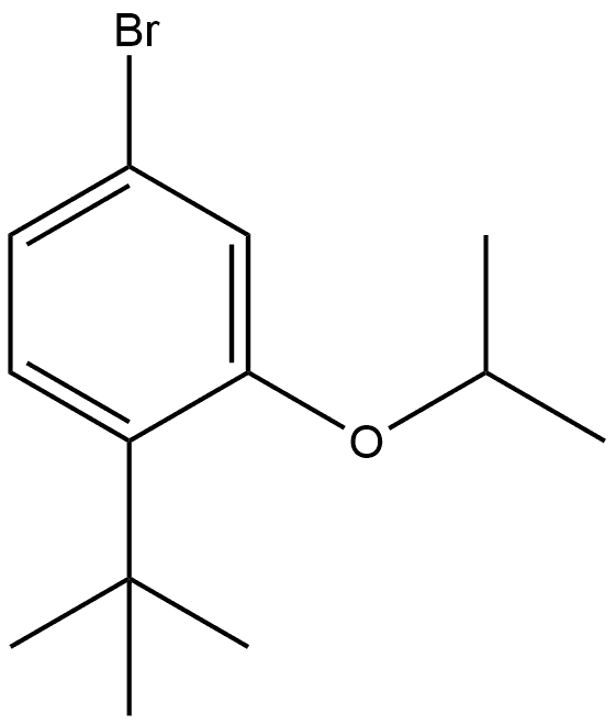 4-Bromo-1-(1,1-dimethylethyl)-2-(1-methylethoxy)benzene Structure