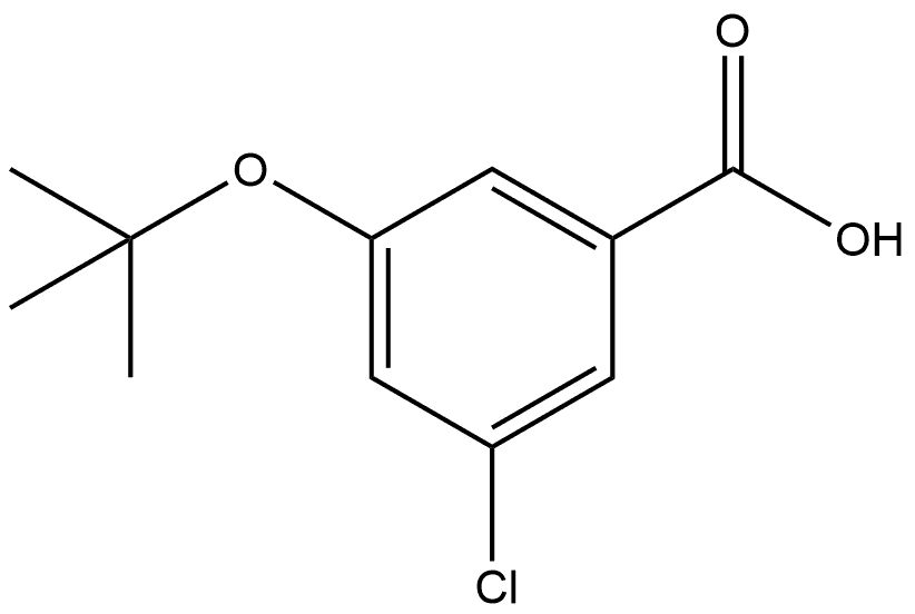 3-Chloro-5-(1,1-dimethylethoxy)benzoic acid Structure