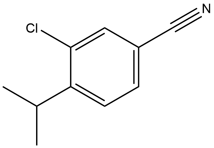 3-Chloro-4-(1-methylethyl)benzonitrile Structure