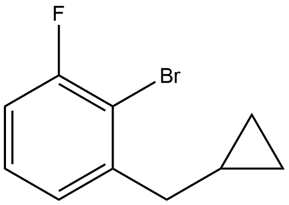 2-bromo-1-(cyclopropylmethyl)-3-fluorobenzene 구조식 이미지