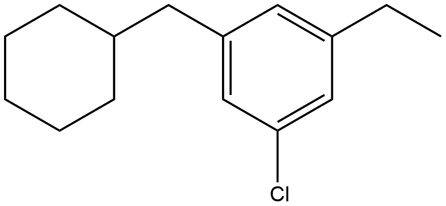 1-Chloro-3-(cyclohexylmethyl)-5-ethylbenzene Structure