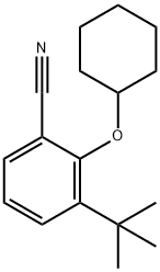 2-(Cyclohexyloxy)-3-(tert-butyl)-benzonitrile Structure