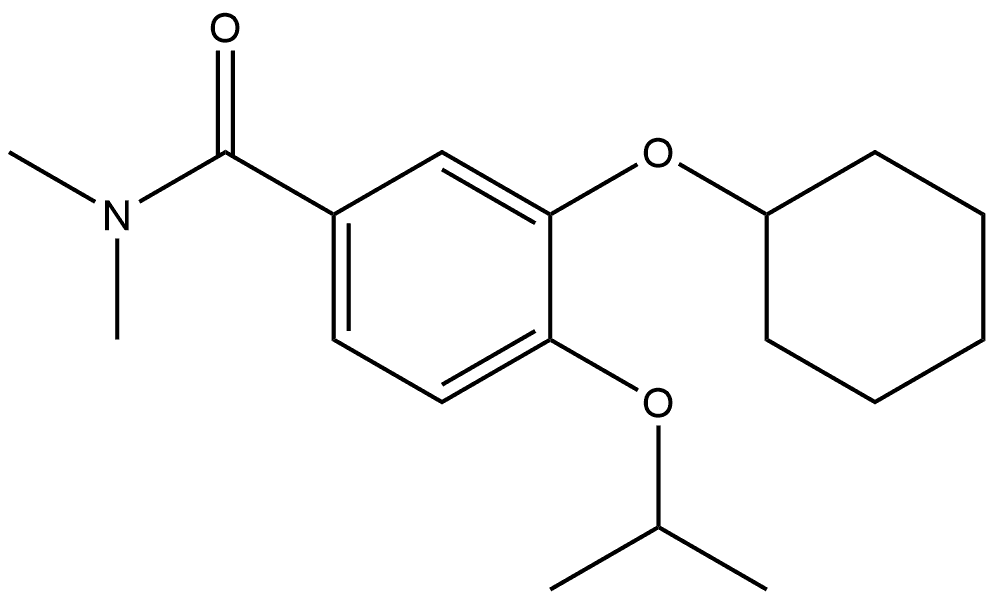 3-(Cyclohexyloxy)-N,N-dimethyl-4-(1-methylethoxy)benzamide Structure